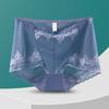 Três Coelho beleza sexy laço cintura alta underwear malha respirável das mulheres oco see-through plus size cuecas