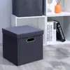 Caixa de Armazenamento Aberta Amazon Caixa de Armazenamento Tipo Gaveta de Tecido Cesta Grande para Armazenamento de Roupas Caixa de Organização para Guarda-Roupa Gadget