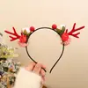 Pinza para el Cabello de Astas de Reno Navideño Accesorios para Tocados 2026 Nuevas Pinzas Laterales para Niños Pinzas Pequeñas Lindas Diadema Navideña