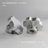 Perilla en Forma de Estrella Hexagonal Manivela de Flor de Ciruelo de Aleación de Zinc Mango con Agujero de Luz Rosca de Tornillo de Fijación con Agujero Lateral Mango M8M10M12