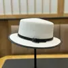 2026 Nuevo Estilo Sombrero de Paja Blanco Puro Cóncavo Protección Solar Sombrero de Sol para Mujeres Sombrero de Playa de Verano Estilo Británico Sombrero de Sol