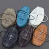 Bolso Tote Grande de Cuero de Grano Superior Togo Grado A para Mujer Estilo Bowling Bolso Boston de Hombro de Cuero Genuino para Viajes