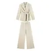 Trajes de Chaqueta y Pantalón para Otoño, Nuevos Trajes Elegantes y con Estilo de Dos Piezas, Disponibles para Dropshipping