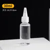 Frasco Transparente de Bico Pontiagudo, Frasco Espremedor, Frasco Conta-Gotas de Plástico, Frasco Vazio Pequeno, Frasco de Plástico Macio para Cola, Frasco Dispensador de Loção, Frasco de Tinta