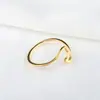 Anel Minimalista de Aço Titânio Japonês e Coreano para Mulheres, Anel Estilo Cool de Aço Inoxidável, Joia Versátil de Personalidade, Estilo Simples