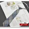 Corbata Pequeña Jk para Mujer, Corbata de Uniforme Japonés Perezoso a Cuadros Estilo Universitario, Corbata Corta Trendy Unisex para Estudiante Sin Corbata