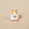 Chaveiro Pingente Escultura em Madeira Feita à Mão Hamster Fofo Pequeno Pingente para Mochila Escolar como Presente de Aniversário para Namorada