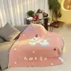 Manta linda de dibujos animados para niña, Manta de sofá, Manta para siesta en la oficina, Manta de felpa, Manta para todas las estaciones, Manta de ocio
