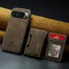 Adequado para Capa de Celular Google Pixel 11Proxl, Porta-Cartão Google9, Capa de Couro Protetora Magnética Dois em Um