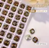 Maillard K9 Fondo Puntiagudo Diamante, Oval Brillante, Rectangular, Esquina Redondeada, Forma de Corazón, Diamante de Forma Irregular, Cristales de Colores Accesorios para Uñas
