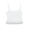 Amazon Transfronterizo 2025 Primavera Nuevo Diseño Estilo Europeo y Americano Decoración de Plumas Camisola Elástica Superior 4772104