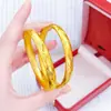 Pulseira de Liga de Cobre Dourado Imitação Estilo Antigo Pérola Níquel Dragão e Fênix Sutra do Coração para Mulheres, Luxo Leve, Alta Qualidade, Pulseira Exquisita, Presente para Mãe