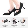 Zapatos Sexy de Encaje de Tacón Alto para Gente Perezosa, Sin Instalación, Anticaída, Zapatos Fijos Portátiles, Cordones Elásticos sin Tacón