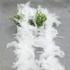 Atacado de fábrica DIY pena de peru peça de fogo barra de pena decoração de carro de casamento buquê tira de fiapos material de embalagem