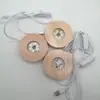 Lámpara LED de Madera Maciza con Base de Cristal Redonda Luz Nocturna Base Emisora de Luz USB Luz de Colores Venta al por Mayor