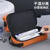 Neceser de viaje para hombre de negocios con diseño de compartimento de doble capa, organizador de gran capacidad para cosméticos y artículos de tocador