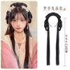 Peluca Hanfu bolsa de peluca antigua cabello enrollado cobertura completa de cabeza de una pieza estilo moño de orejas de gato antiguas estilo Song peinado de mujer