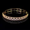 1 Pulsera Estilo Caliente Transfronterizo Ins Moda Versátil Temperamento Geométrico Cuadrado Microincrustado Circonita Joyería para Mujer