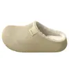 Pantuflas de Algodón Impermeables para Mujer 2026 Nuevo Estilo Otoño/Invierno Interiores Hogar Antideslizantes Suela Gruesa Aterciopeladas Engrosadas Cálidas Pantuflas de Algodón