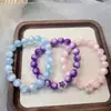 Pulsera Popular de Cristal Imitación Uruguayo de Xiaohongshu, Lujo Accesible y Pulsera de Amatista Gris Litio de Gama Alta, Regalo para Mejores Amigas