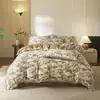 Colcha de Verano de Algodón con Encaje Fresca y Sencilla Estilo Coreano, Colcha de Aire Acondicionado, Colcha Ligera para Habitaciones con Aire Acondicionado en Verano, Lavable a Máquina