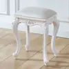 Tocador Estilo Europeo Americano Taburete Tocador Maquillaje Taburete Bolsa Suave Taburete Cuadrado Pequeño Silla Hogar Taburete para Uñas 45 cm de Alto Taburete Mesa de Comedor