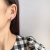 EH1143 Liu Yifei pendiente de rombo pendiente pendiente pendiente pendiente anillo simple para mujer sin agujero en la oreja plato de incienso de mosquito clip para la oreja
