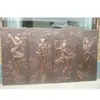 Grande Escultura em Relevo de Cobre para Praças, Escultura em Relevo de Cobre Puro para Paisagens Externas, Produção e Atacado de Esculturas de Cobre pela Fábrica de Esculturas Hengbaofa
