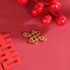 Nuevos Accesorios para Joyería DIY Retro Colgante Nudo Chino Accesorios para Invitaciones de Sobre Rojo Aleación Antigua Electrochapado