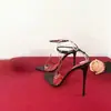 Zapatos de Tacón Alto Ultrafinos Antideslizantes de Moda y Sexy Estilo Nuevo Primavera/Verano 2026 Tacón Fino Sandalias con Correa al Tobillo para Citas