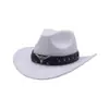 Gorro de Lana Sombrero Vaquero Occidental Estilo Étnico Sombrero de Jazz de Tíbet Otoño e Invierno Sombrero de Fieltro Retro