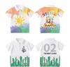 Camiseta de Algodón con Solapa para Padres e Hijos Personalizada con Logo Estampado Bordado Cuello Redondo Manga Corta Ropa Escolar para Grupo Jardín de Niños Jardín
