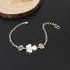 Joias Estilo Étnico Feitas à Mão Prata Miao Imitação Pulseira DIY Porta Vazio Base para Encaixe Acabamento Borboleta Pequena Coração Ornamentos de Mão
