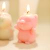 Molde de silicona para velas con forma de conejo, diseño de gatito y unicornio en 3D, ideal para aromaterapia, con forma de gota de yeso.
