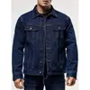 À pronta-entrega comércio exterior transfronteiriço mais vendido moda masculina jaqueta jeans slim fit, tamanho grande estilo coreano casaco cardigã casual
