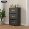 Armário Gaveteiro Simples Multicamadas Espessado Armário de Armazenamento de Chão para Casa Tecido Não Tecido Quarto Armário de Armazenamento Multifuncional