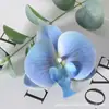Pétalas de cabeça de flor phalaenopsis de filme artificial acessórios de flor artificial adorno de cabeça grampo de cabelo diy feito à mão decoração de casamento
