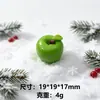 Micro-paisagem 3D Maçã Brinquedo Alimentício Decoração Ornamento de Mesa Artesanato em Resina Pingente de Chaveiro Enfeites DIY