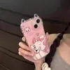 Funda Orejas de Gato Love Mary Xiaomanyao Adecuada para Funda de Teléfono Móvil Apple 16Promax Nuevo Iphone15Plus