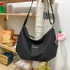 Bolso Cruzado de Nylon Estilo Japonés Minimalista para Mujer 2026 Nuevo Bolso de Hombro Versátil Casual Bolso Dumpling para Estudiante y Viajero