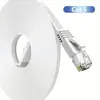 Cabo Ethernet Cat6 em Estoque para Roteadores de Computador, Uso Doméstico, Patch Cord Pronto, Cabo de Rede Gigabit Cat6, Cabo de Rede Plano