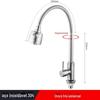 Torneira de cozinha na parede 304 aço inoxidável único refrigerador torneira vegetal lavatório lavanderia piscina varanda torneira universal