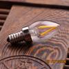 C7LED Mini bombilla pequeña lámpara de vela lámpara de cristal E1214 boca de tornillo pequeña fuente de luz blanca cálida amarilla cálida luz nocturna 110V