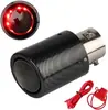 Garganta de escape luminosa de fibra de carbono modificada para coche transfronterizo con lámpara LED de alta temperatura, tubo de escape de coche modificado, spray de cola
