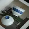 Mi Yan polvilha azul underglaze cor pintada à mão tampa tigela poesia manuscrita tigela de chá branco xícara de chá literati utensílios kung fu jogo de chá