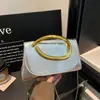 2026 Verano Nuevo Vintage Mango de Metal Cadena Simple Moda Versátil Hombro Único Cruzado de Hombro Portátil Pequeña Bolso Cuadrado
