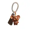 Colgante de llavero DIY estilo Tang de los Doce Zodíacos, charm para bolso, colgante, regalo de artesanía de madera estilo chino