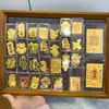 Pegatinas para Teléfono Estilo Hoja de Oro Tesoro, Princesa Por Favor Hazte Rica, Pegatina de Fortuna de Año Nuevo, Regalo de Evento para Teléfono Dios de la Riqueza
