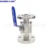 Válvula de esfera de alta pressão com flange forjado de aço inoxidável DN25