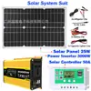Panel solar portátil de 25 W para exteriores, sistema de almacenamiento de energía solar, compatible con inversor y controlador de 4000 W.